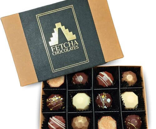 A vegan chocolate box from Fetcha Chocolates