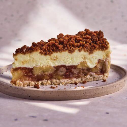 An apple and custard tart, a vegan dessert from Caffe Nero