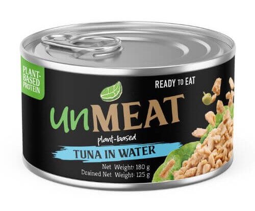 A can of unMEAT vegan tuna