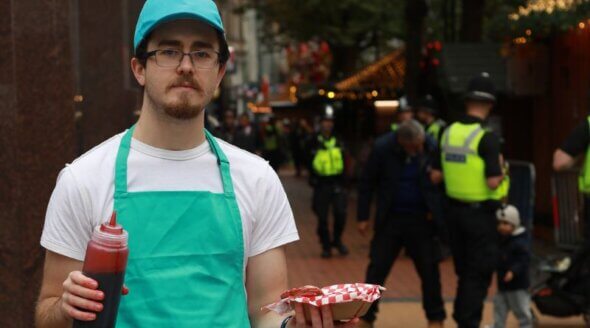 Chicken Heads, Blood, and Guts Handed Out on the Streets of Birmingham