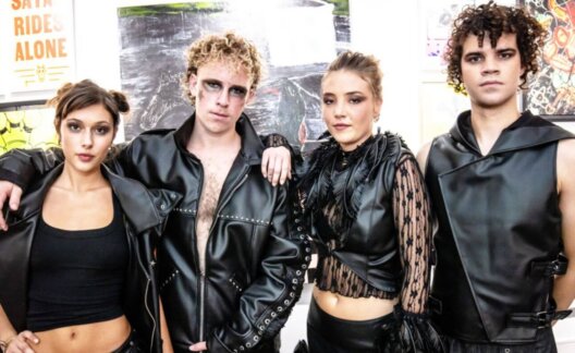 Students at Northbrook College wearing cactus leather