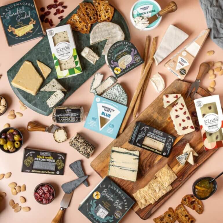 A dairy-free artisan cheese selection from Saporia