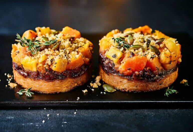 New Bubble & Squeak Vegetable Stacks, part of the M&S vegan Christmas food range 2025