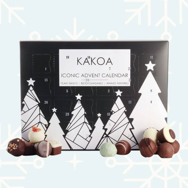 A vegan advent calendar 2025 from Kakoa