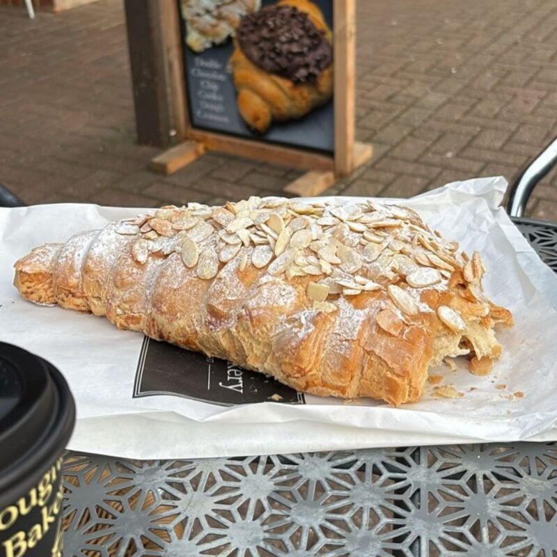 A vegan almond croissant from Coughlan