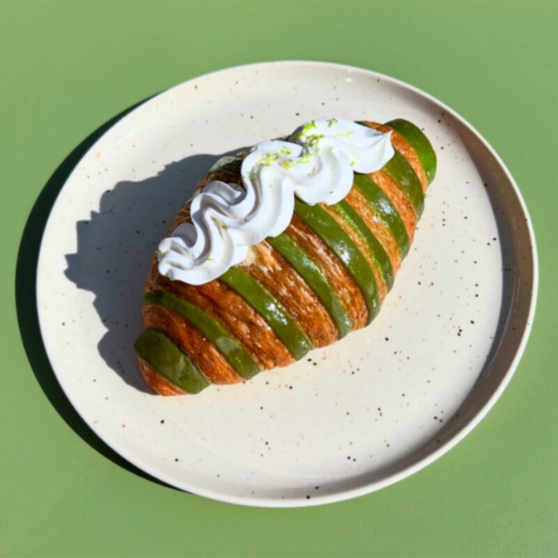 A vegan key lime croissant from Lovely Rita