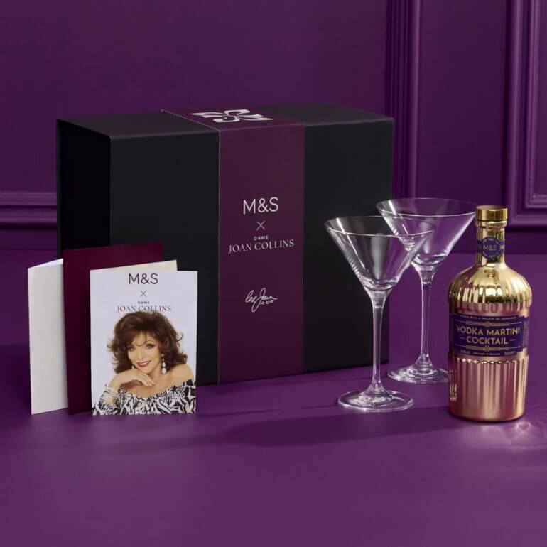 A Dame Joan Collins martini set