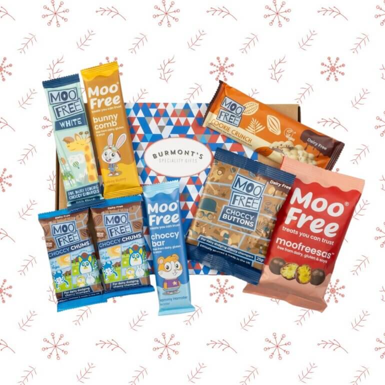 A vegan selection box from Moo Free