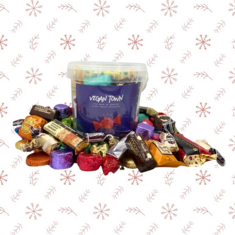 A dairy-free selection box from Vegan Town