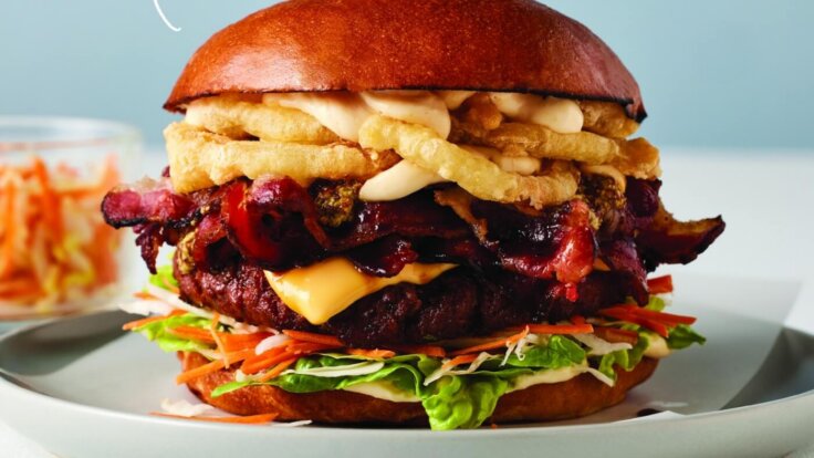 A vegan burger from Hilton Hotels