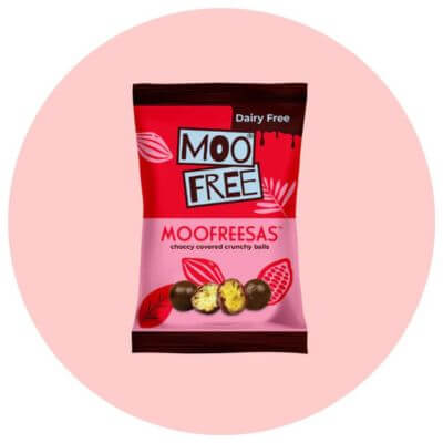 A packet of Moofreesas from Moo Free