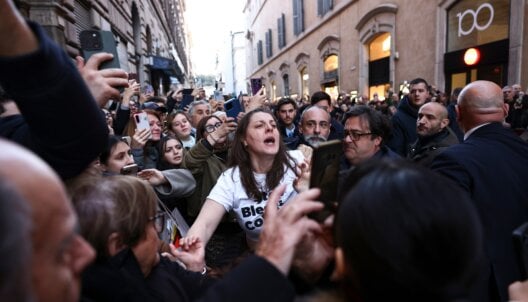 A PETA supporter calling on Pope Leo to end Catholic Church's support for bullfights