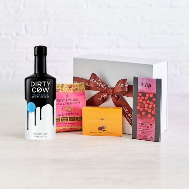 A vegan cream liqueur hamper