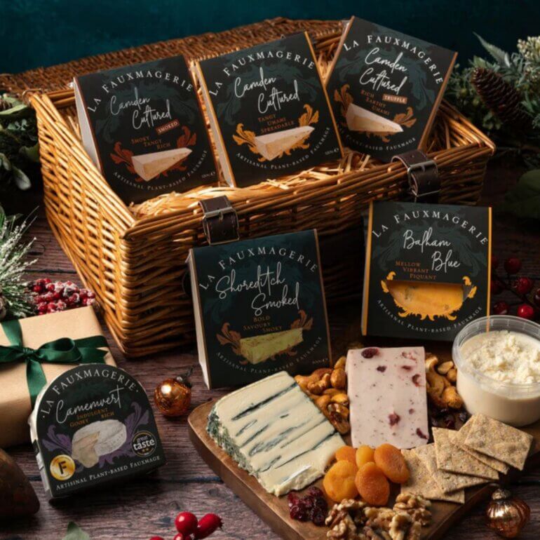 A vegan cheese hamper from La Fauxmagerie