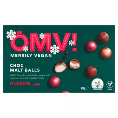 A packet of vegan Maltesers from Asda