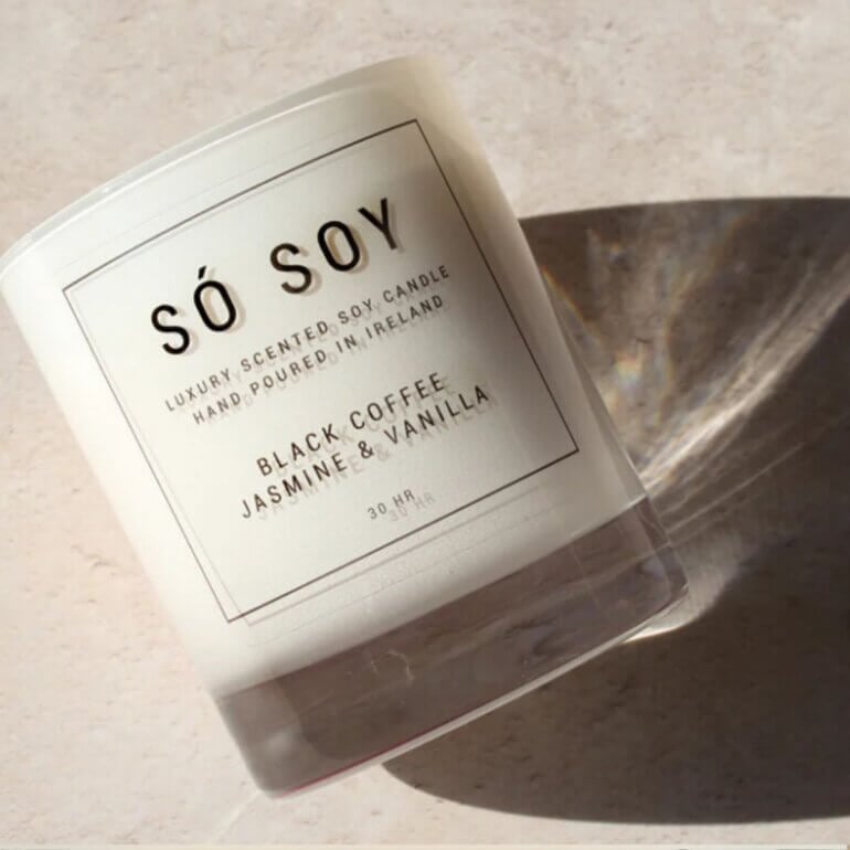 A vegan scented candle from So Soy