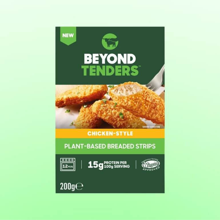 A packet of Beyond Tenders, a new Veganuary 2026 launch from Beyond Meat