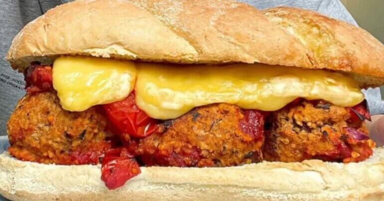 A vegan Meatball Sub