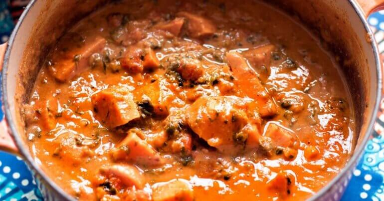 A Sudanese sweet potato stew