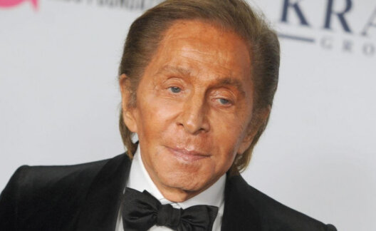 Fashion designer Valentino on the red carpet