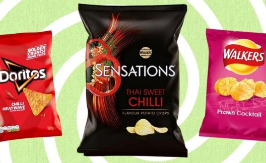 A selection of crisps that are vegan