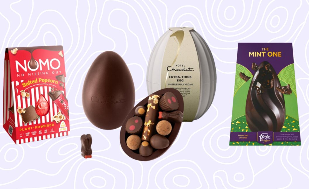 A selection of dairy-free Easter eggs