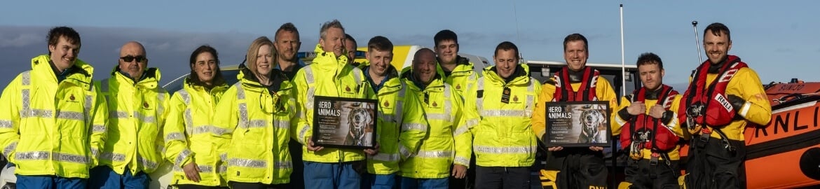 RNLI and Coastguard Named PETA Heroes After Rescuing Sparkle the Dog