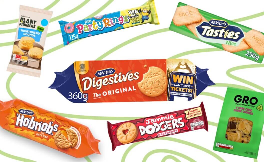 An assortment of vegan biscuits