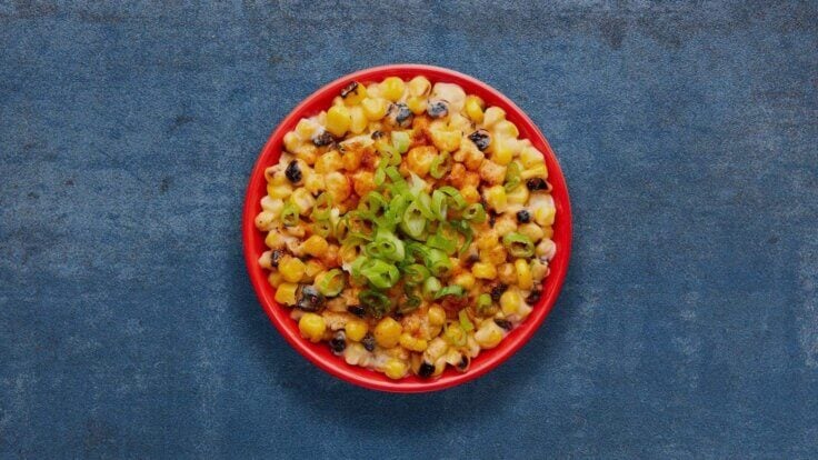 A vegan side at Nando's of charred corn